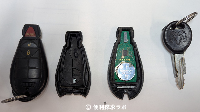 車のカギ　コイン電池